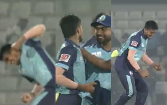 Mehedi Hasan Rana takes a hat-trick for Noakhali Express in BPL 2025-26