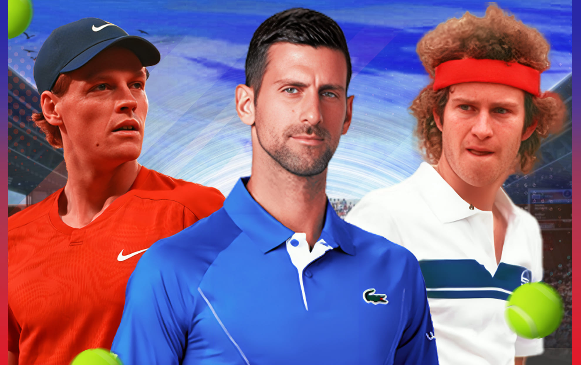 Five longest indoor hard court winning streaks in Open Era men's singles tennis