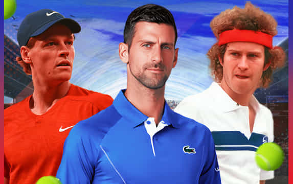 Five longest indoor hard court winning streaks in Open Era men's singles tennis