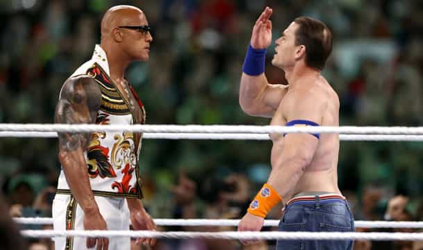 The Rock John Cena WWE