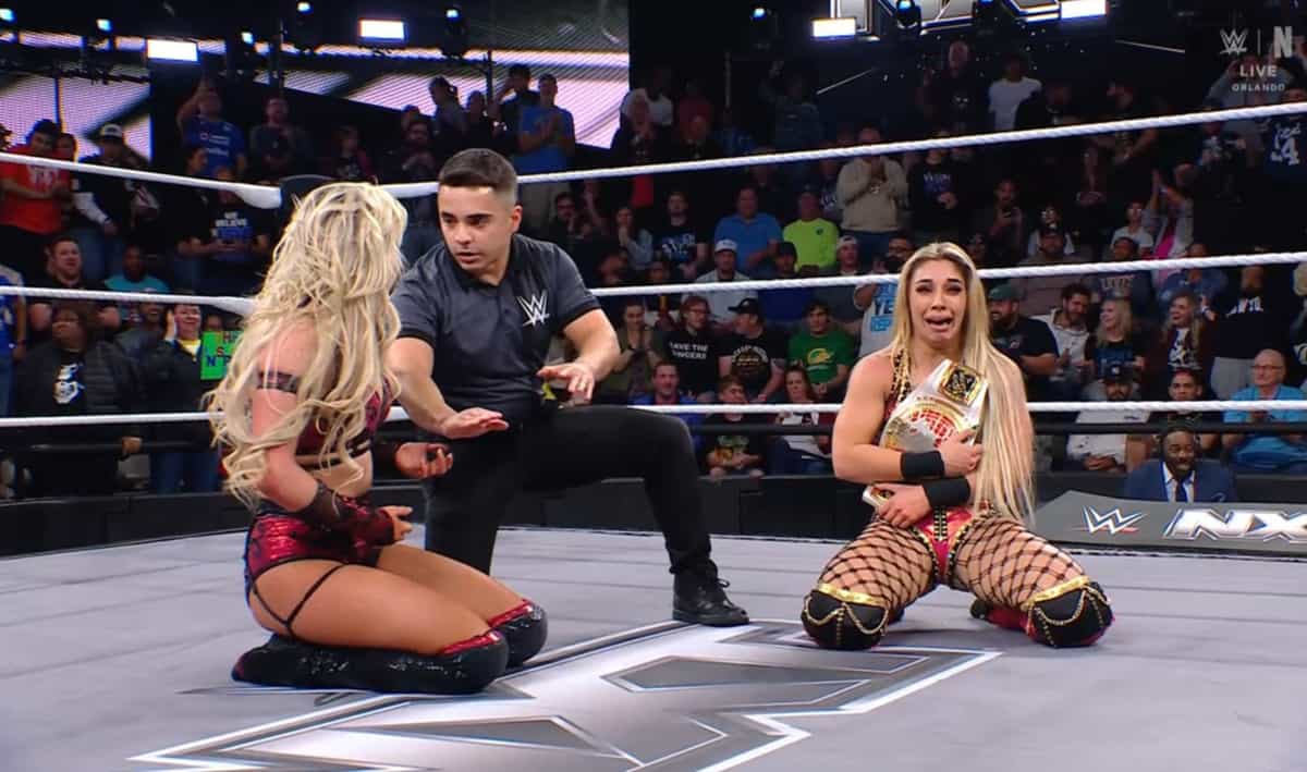 Thea Hail beats Blake Monroe to win WWE NXT North American championship after major botch