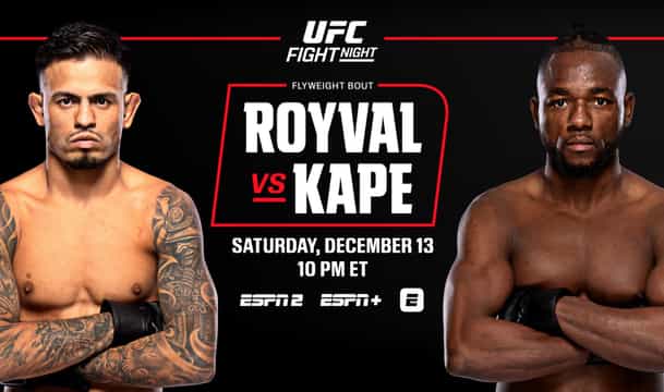 UFC Fight Night Royval vs Kape: Start time in India, USA, UK, Australia & more