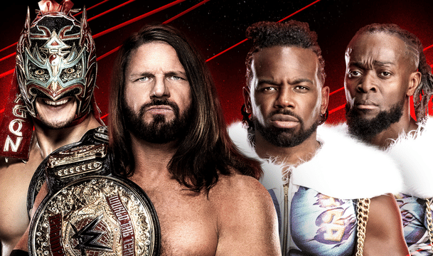 WWE Raw December 1 AJ Styles & Drgaon Lee vs The New Day