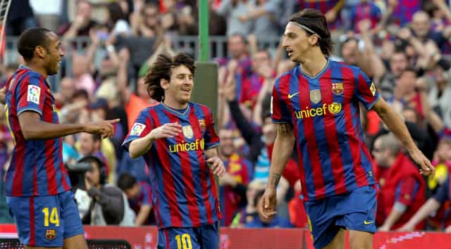 Zlatan Ibrahimović Lionel Messi FC Barcelona