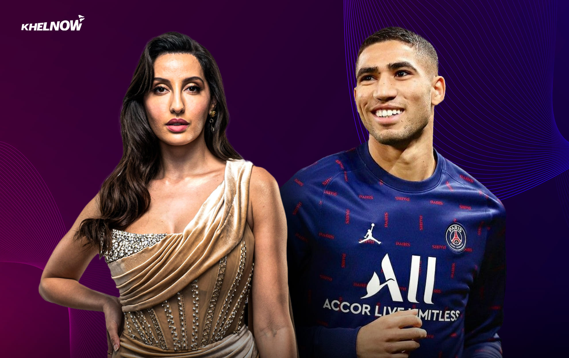PSG star Achraf Hakimi dating Bollywood star Nora Fatehi - Rumours