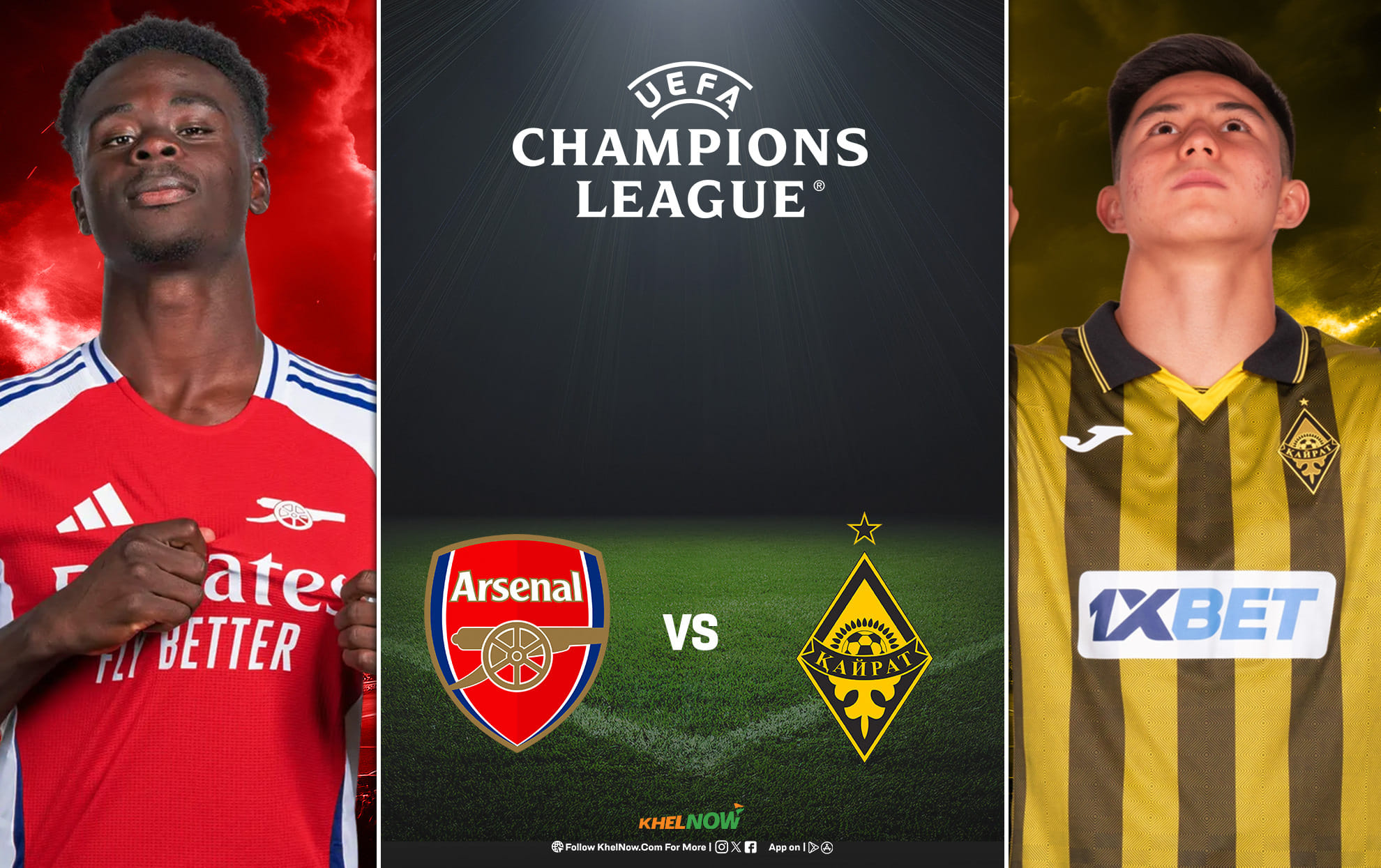 Preview: Arsenal vs Kairat Almaty Prediction, lineups, betting tips & odds | UEFA Champions League 2025-26