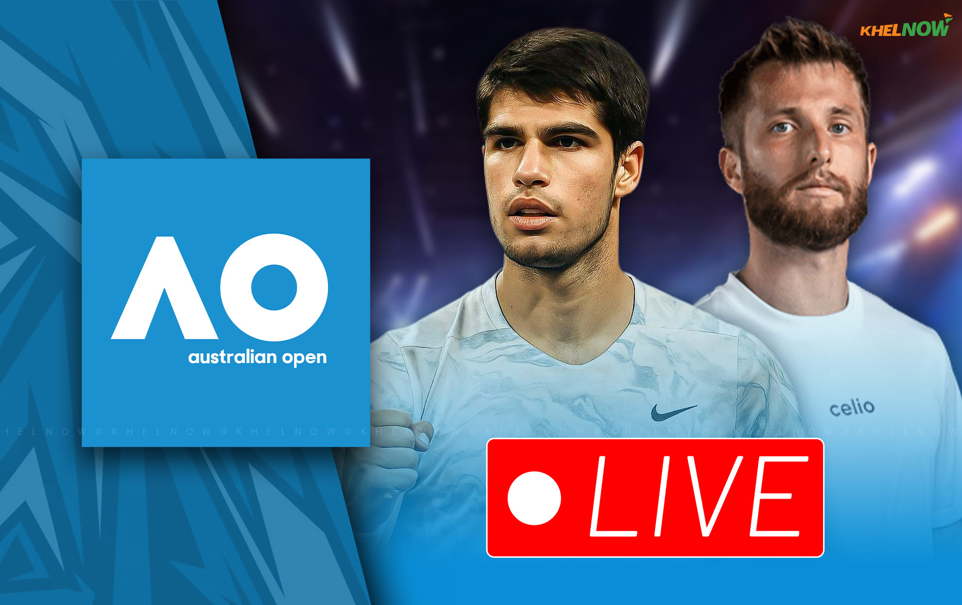 Carlos Alcaraz vs Corentin Moutet live streaming, TV channel, where & how to watch: Australian Open 2026