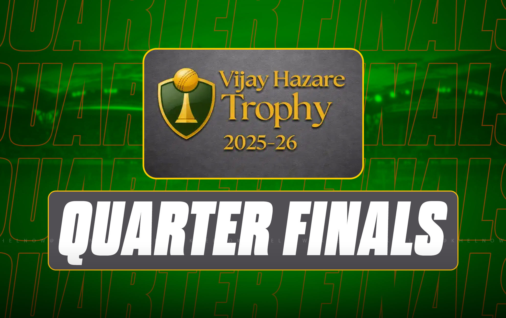 Vijay Hazare Trophy 2025-26: Quarter finals schedule, date, time & all you need to know