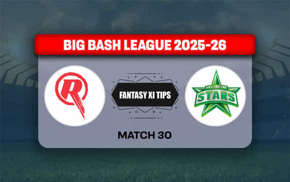REN vs STA Dream11 Prediction, Dream11 Playing XI, Today Match 30, Big Bash League 2025-26