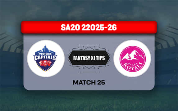 PC vs PR Dream11 Prediction, Dream11 Playing XI, Today Match 25, SA20 2025-26
