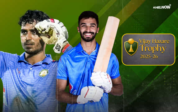 Top 5 batsmen with most runs in Vijay Hazare Trophy 2025-26