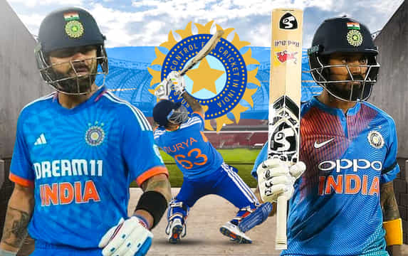 Top five highest successful chase by India in T20Is