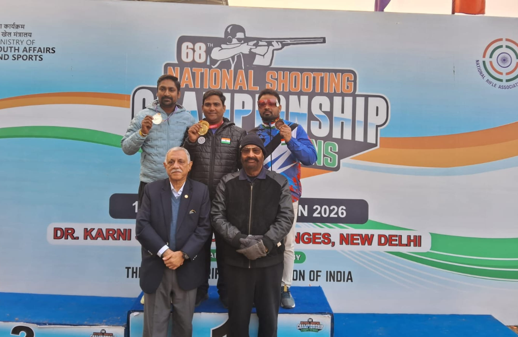 68th National Shooting Championship: Mohd Asab, Anushka Singh Bhati win double trap titles