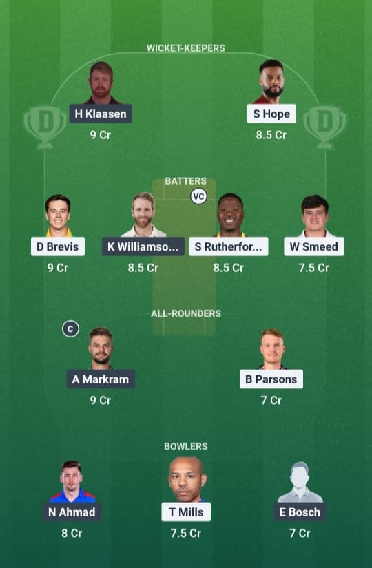 PC vs DSG Dream11 Prediction Today Match 12, SA20 2025-26