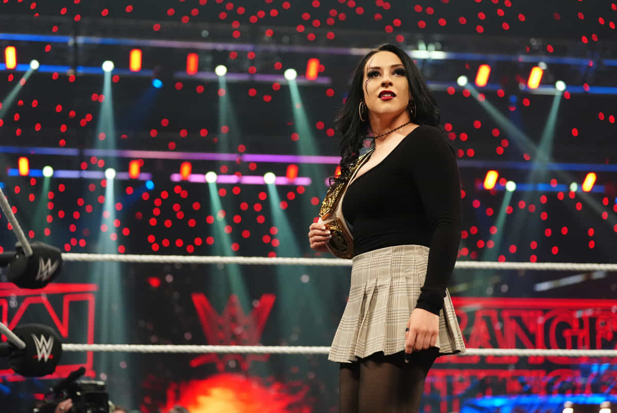 Stephanie Vaquer during a Stranger Things–themed episode of WWE Monday Night RAW