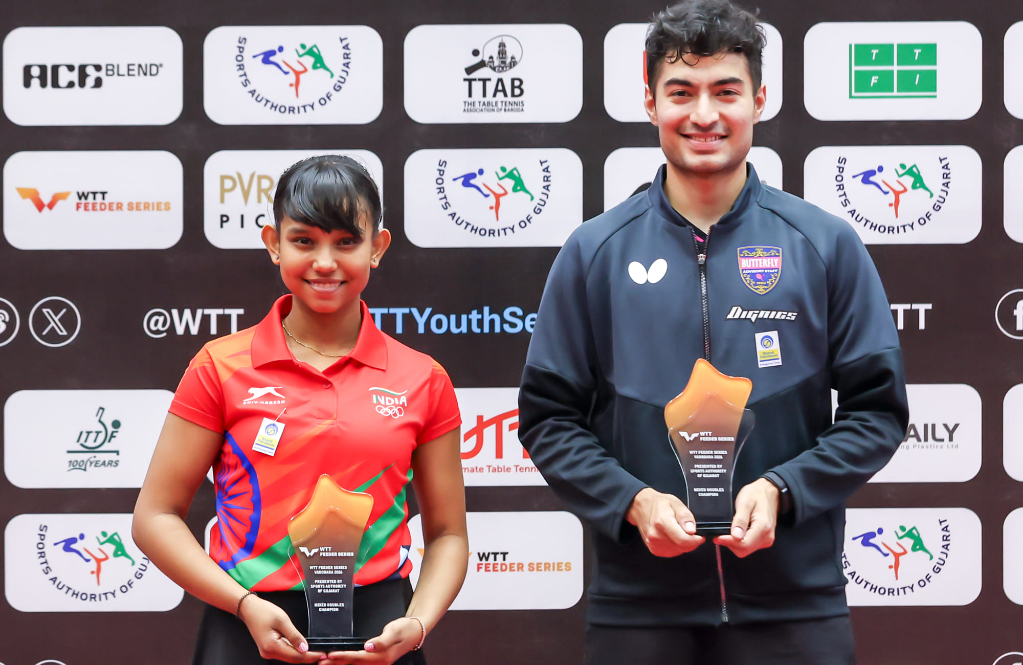 WTT Feeder Series 2026: Payas Jain & Syndrela Das win mixed doubles in Vadodara