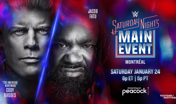WWE Saturday Night's Main Event Jan 24 Cody Rhodes & Jacob Fatu