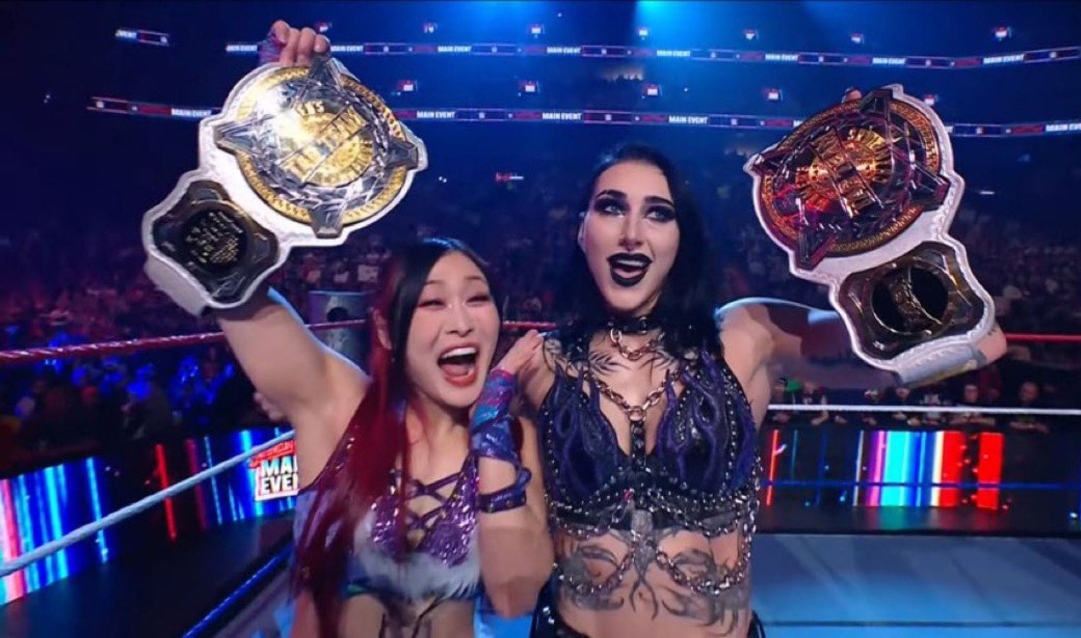 WWE Saturday Night’s Main Event Results: Rhea Ripley & IYO Sky retain tag team championship against Liv Morgan & Roxanne Perez