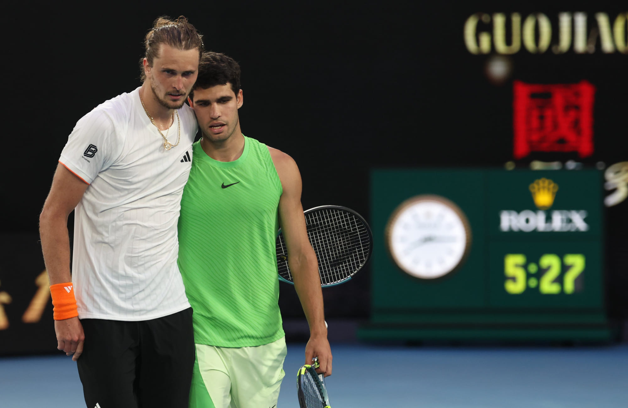 Carlos Alcaraz and Alexander Zverev produce Australian Open's third longest ever match