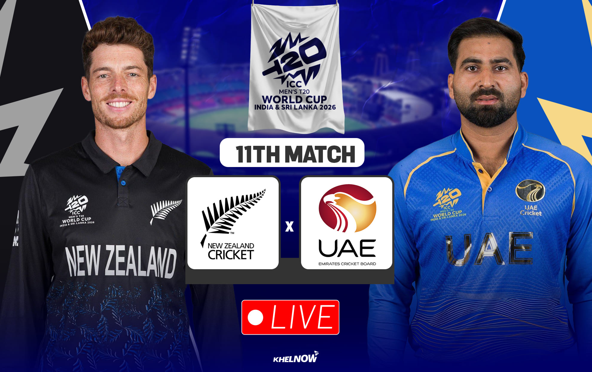 NZ vs UAE Live streaming details, when & where to watch New Zealand vs UAE ICC T20 World Cup 2026 match 11