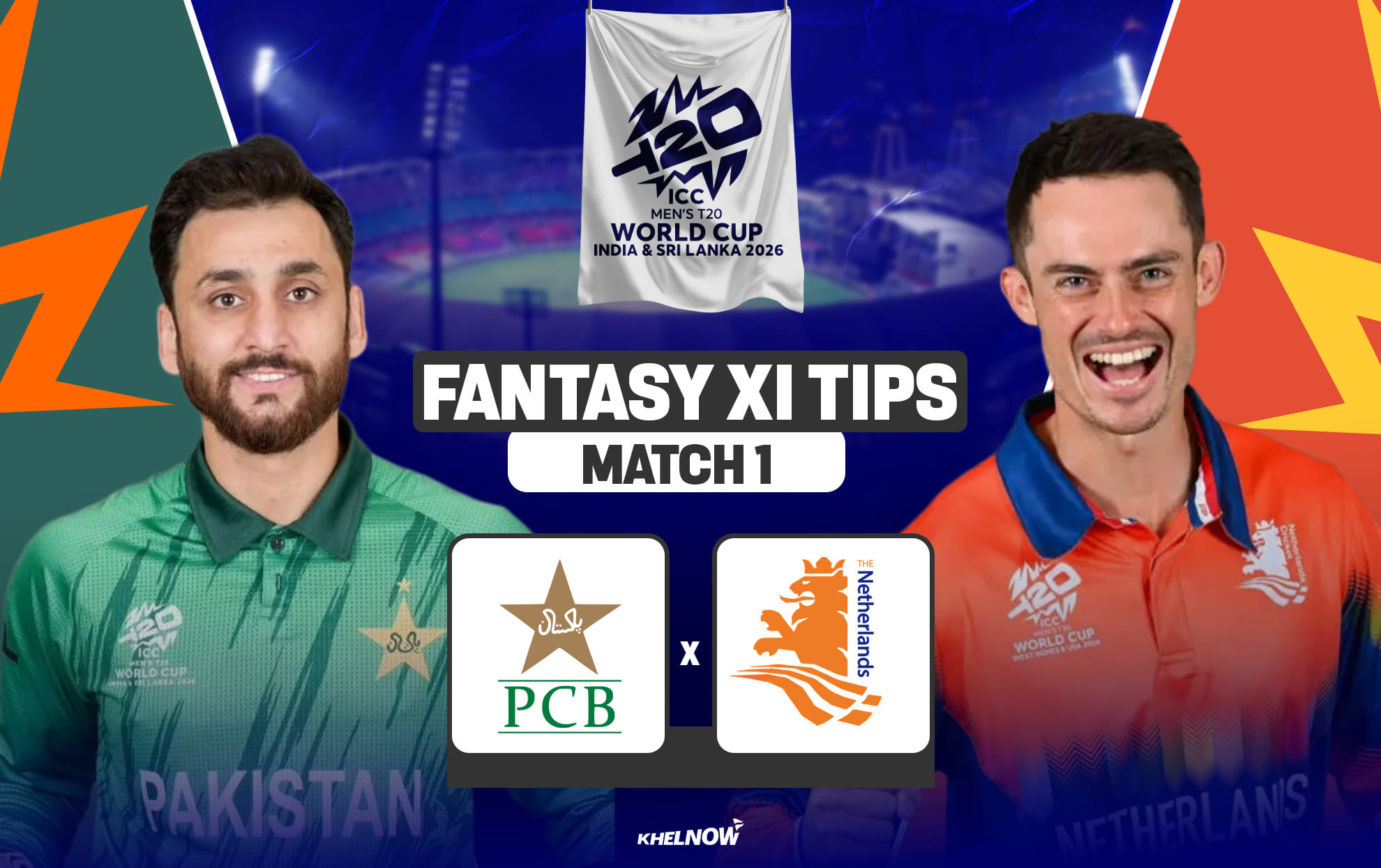 PAK vs NED Dream11 Prediction, Dream11 Playing XI, Today Match 1, ICC T20 World Cup 2026