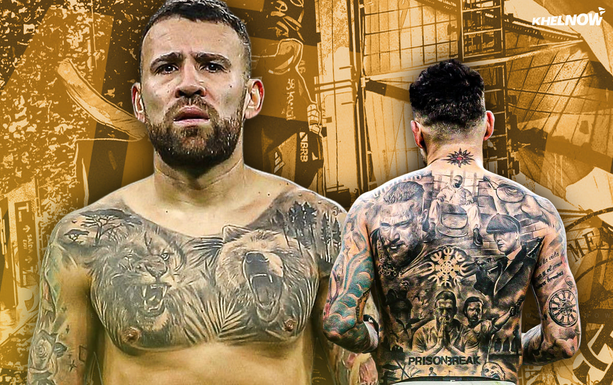 What tattoos does SL Benfica centre-back Nicolas Otamendi have?