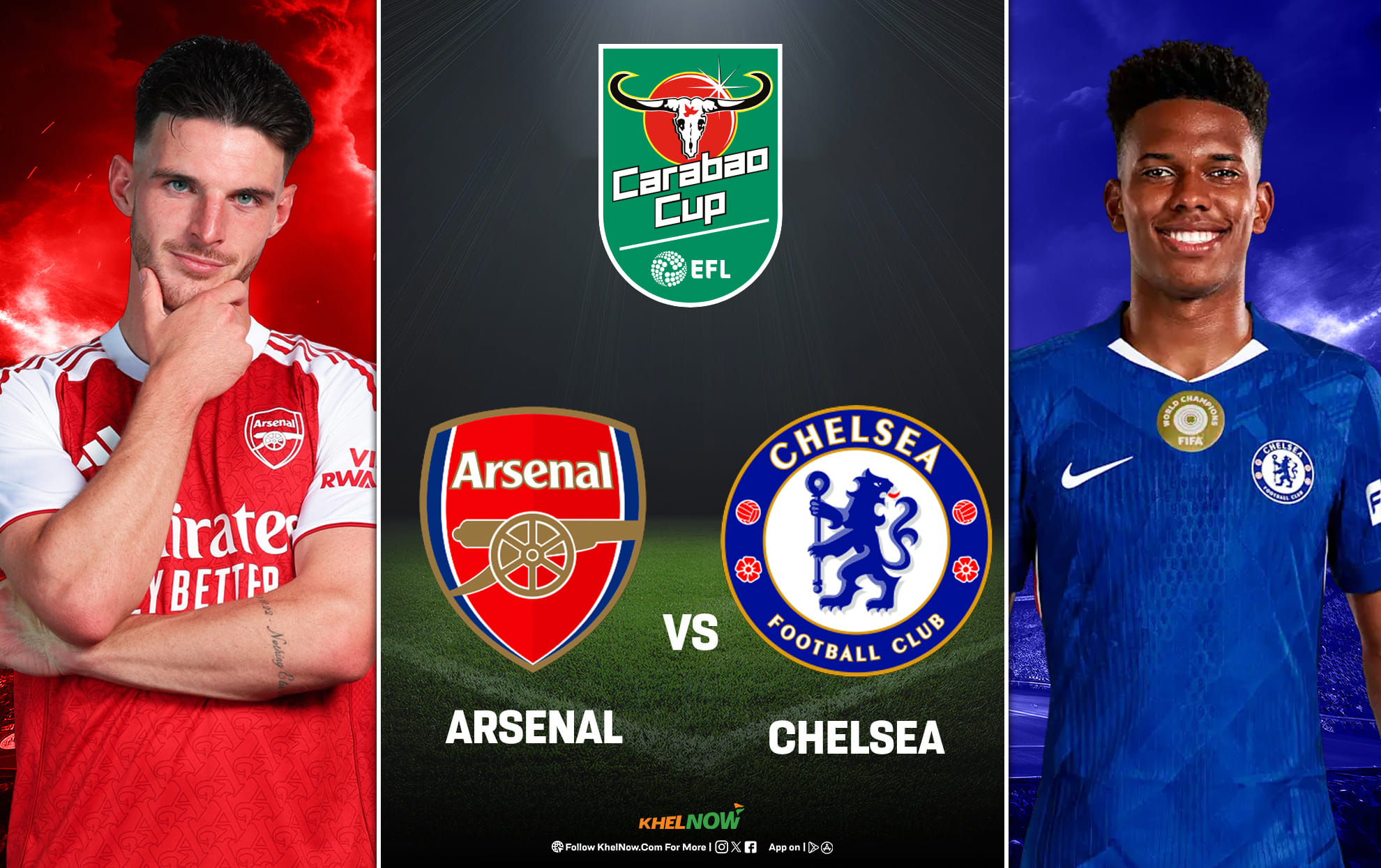 Preview: Arsenal vs Chelsea Prediction, lineups, betting tips & odds | Carabao Cup 2025-26