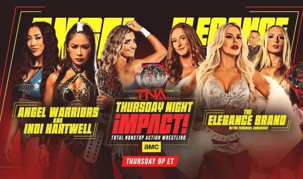 Ash by Elegance, Heather by Elegance & M by Elegance vs Lei Ying Lee, Indi Hartwell & Xia Brookside - TNA Impact (Credit-TNA)