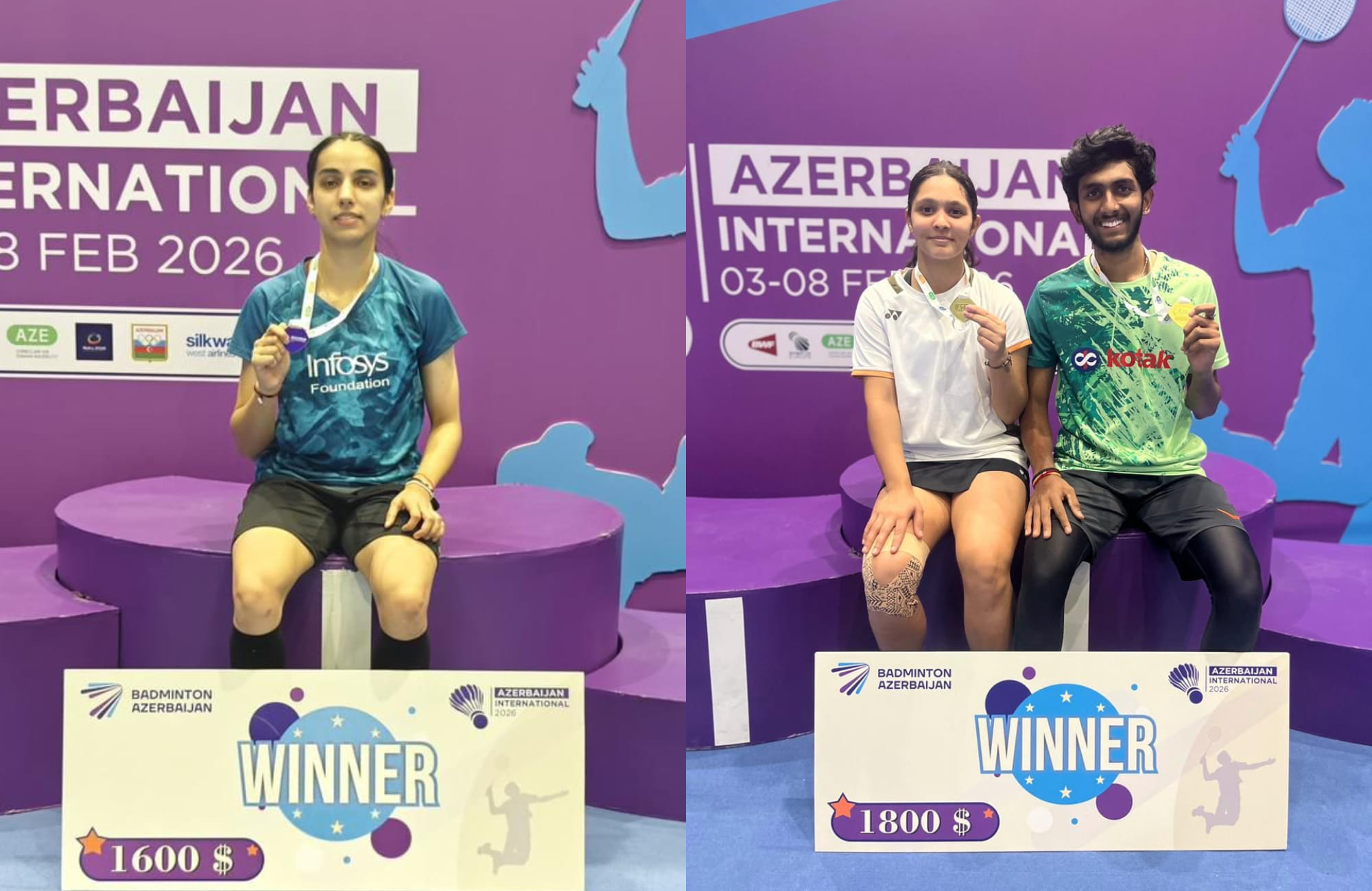 Azerbaijan International 2026: Devika Sihag wins singles title; Sathwik Reddy K & Radhika Sharma claim mixed doubles gold