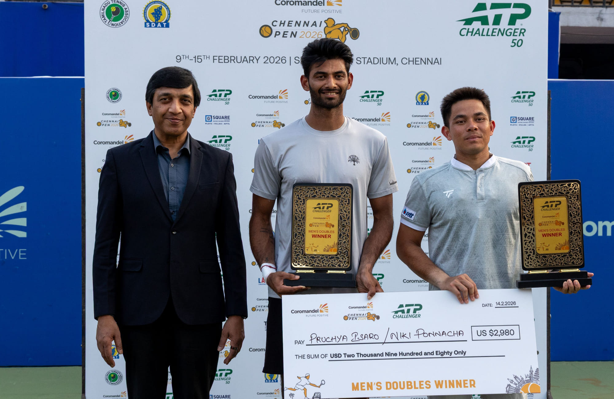 Chennai Open 2026: Niki Kaliyanda Poonacha-Pruchya Isaro win doubles title at ATP Challenger