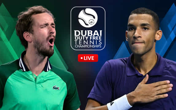 Daniil Medvedev vs Felix Auger Aliassime live streaming, TV channel, where & how to watch: ATP Dubai Open 2026