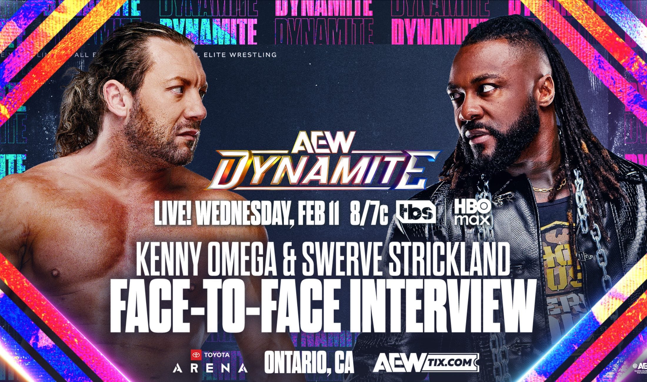 Face-To-Face Interview with Kenny Omega and Swerve Strickland on AEW Dynamite (Credit-AEW)