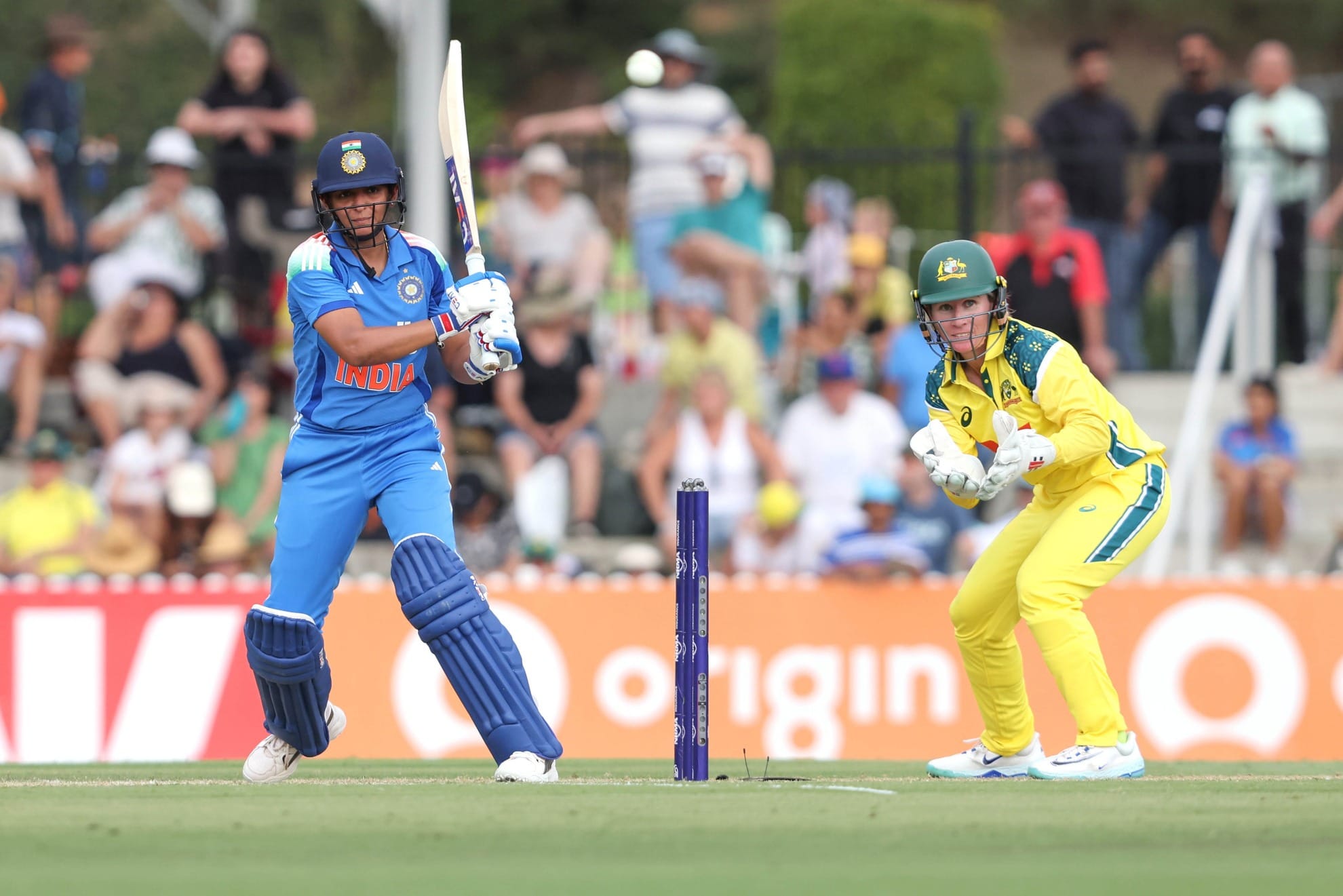 What injury did Harmanpreet Kaur suffer in 1st ODI against Australia?
