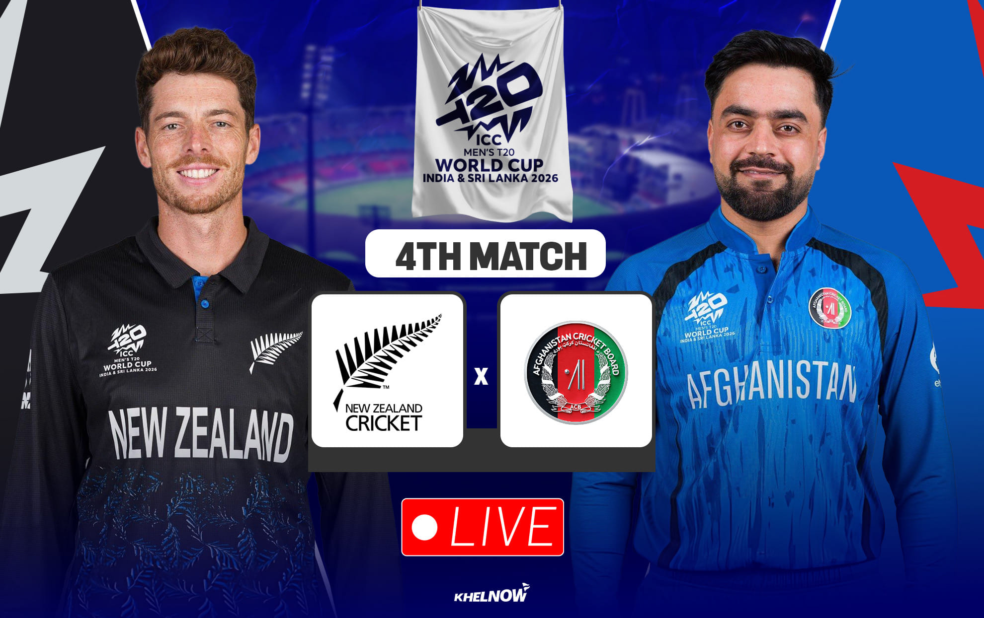 NZ vs AFG Live streaming details, when & where to watch New Zealand vs Afghanistan ICC T20 World Cup 2026 match 4