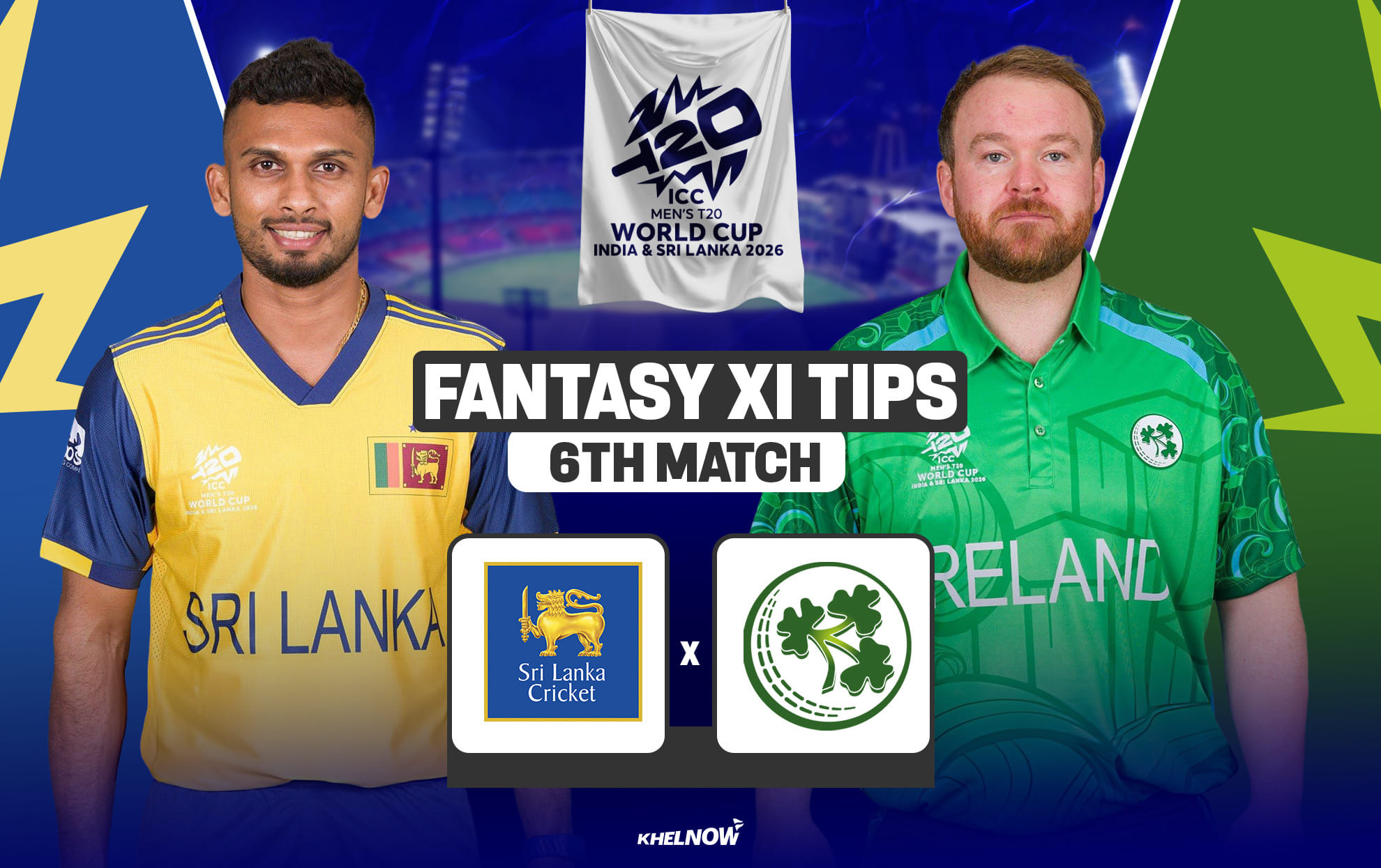 SL vs IRE Dream11 Prediction, Dream11 Playing XI, Today Match 6, ICC T20 World Cup 2026