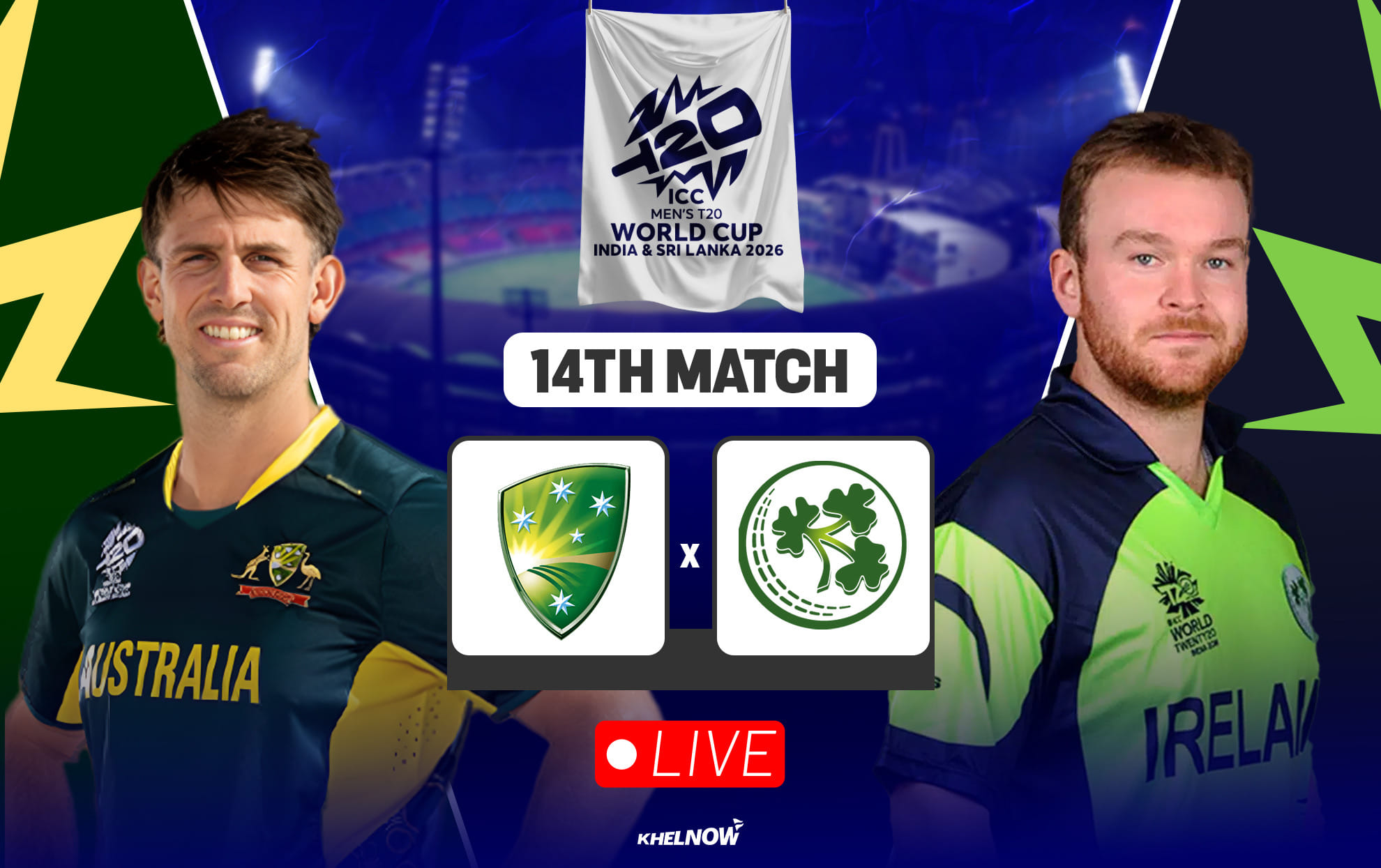 AUS vs IRE Live streaming details, when & where to watch Australia vs Ireland T20 World Cup 2026 match 14