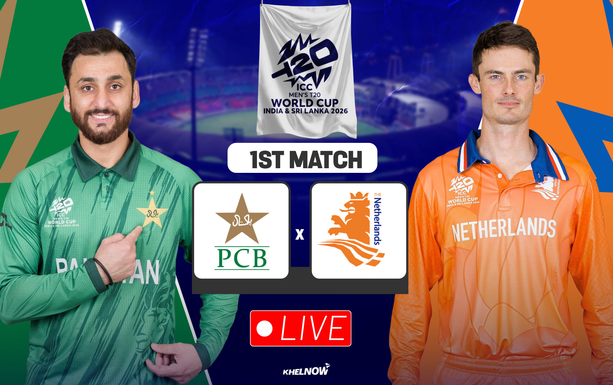 PAK vs NED Live streaming details, when & where to watch the 1st game of T20 World Cup 2026