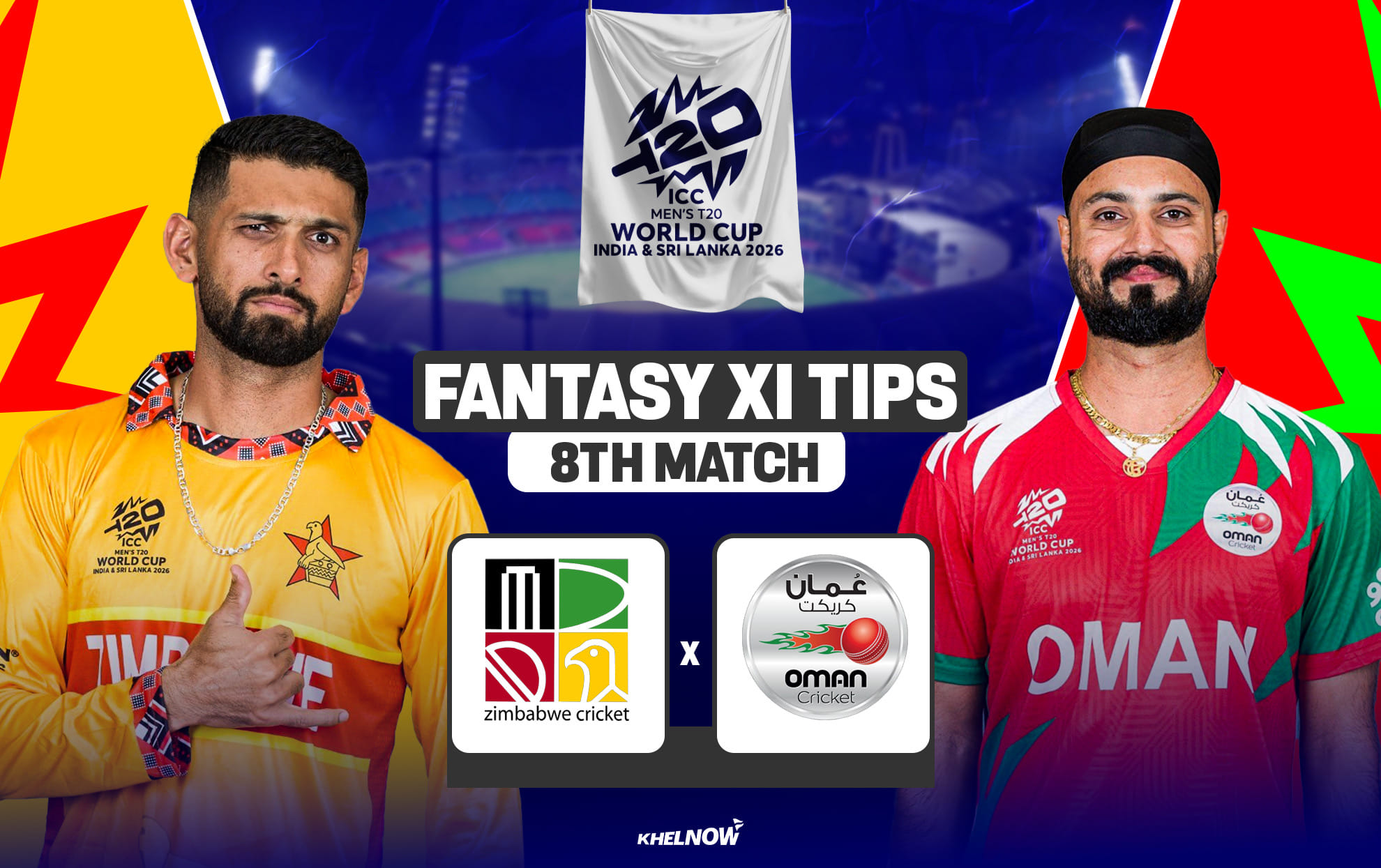 ZIM vs OMN Dream11 Prediction, Dream11 Playing XI, Today Match 8, ICC T20 World Cup 2026