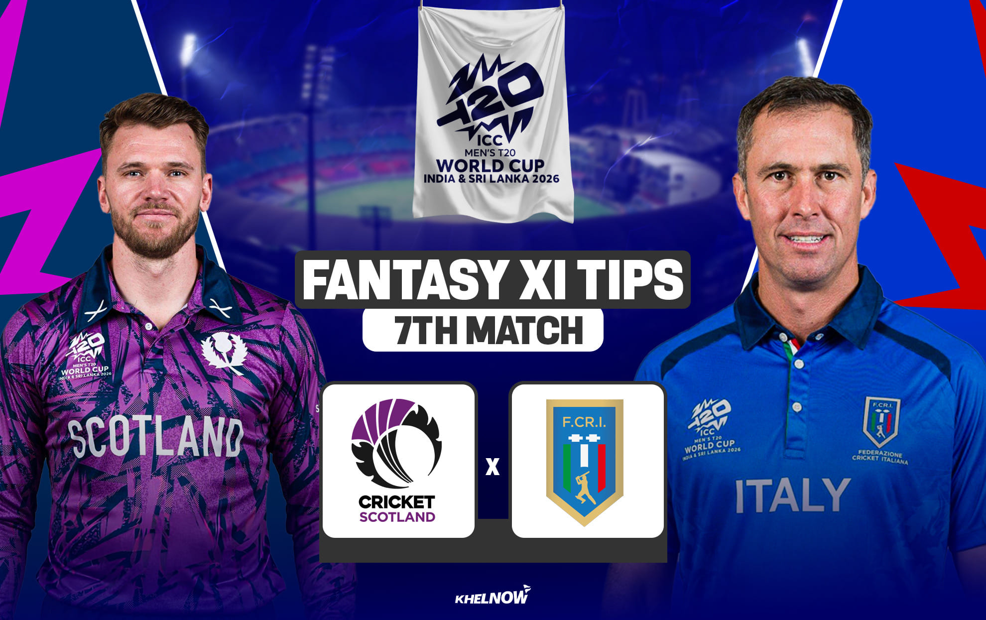 SCO vs ITA Dream11 Prediction, Dream11 Playing XI, Today Match 7, ICC T20 World Cup 2026