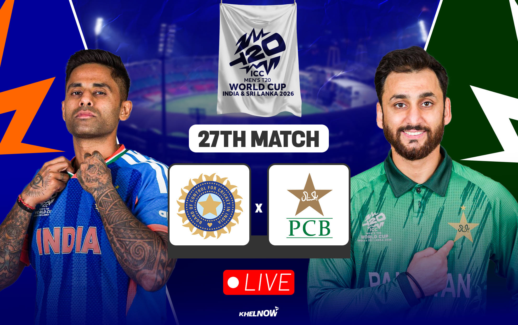 IND vs PAK Live streaming details, when & where to watch India vs Pakistan T20 World Cup 2026 match 27