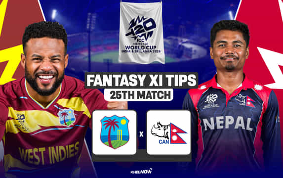 WI vs NEP Dream11 Prediction, Dream11 Playing XI, Today Match 25, ICC T20 World Cup 2026