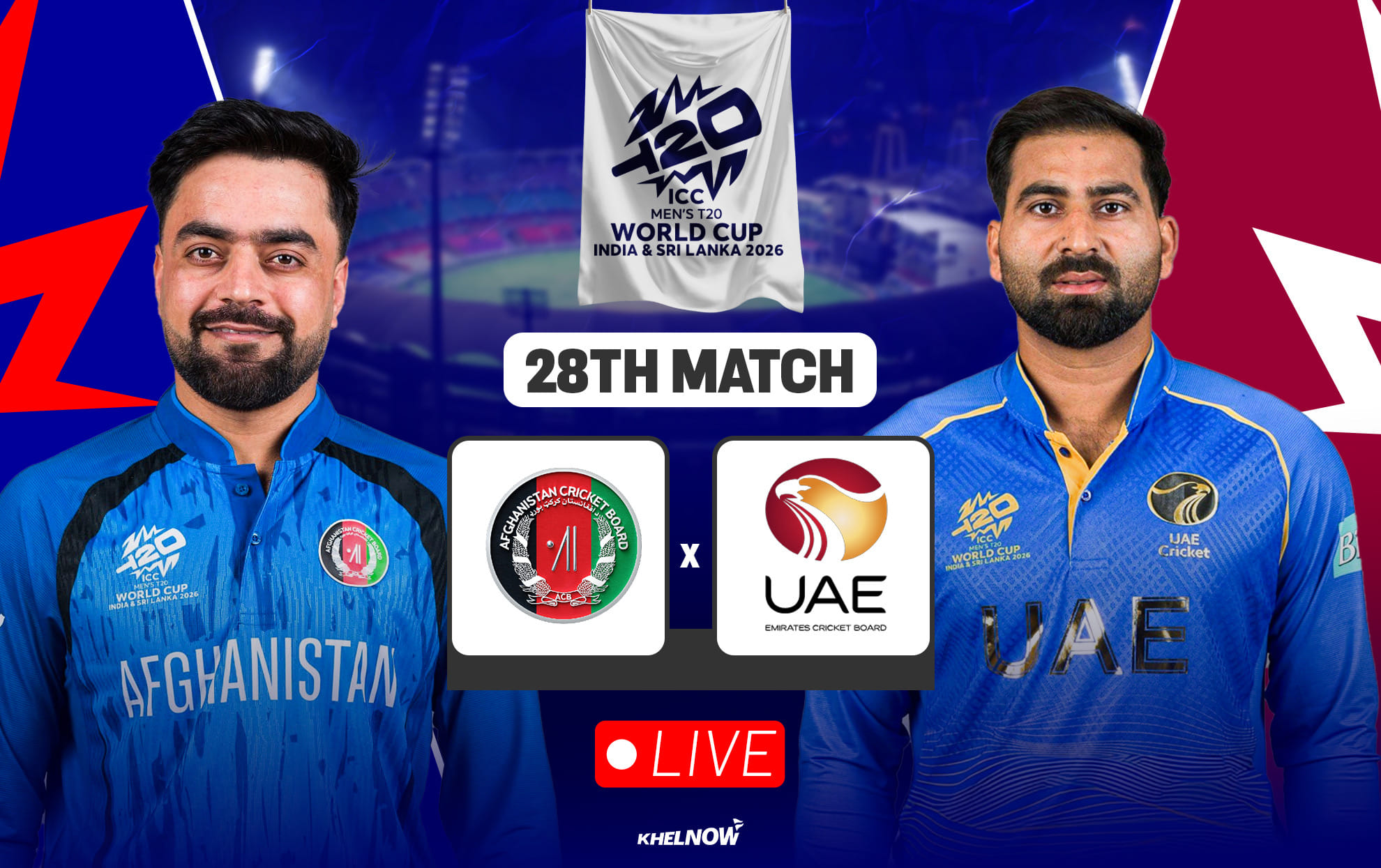 AFG vs UAE Live streaming details, when & where to watch Afghanistan vs United Arab Emirates ICC T20 World Cup 2026 match 28