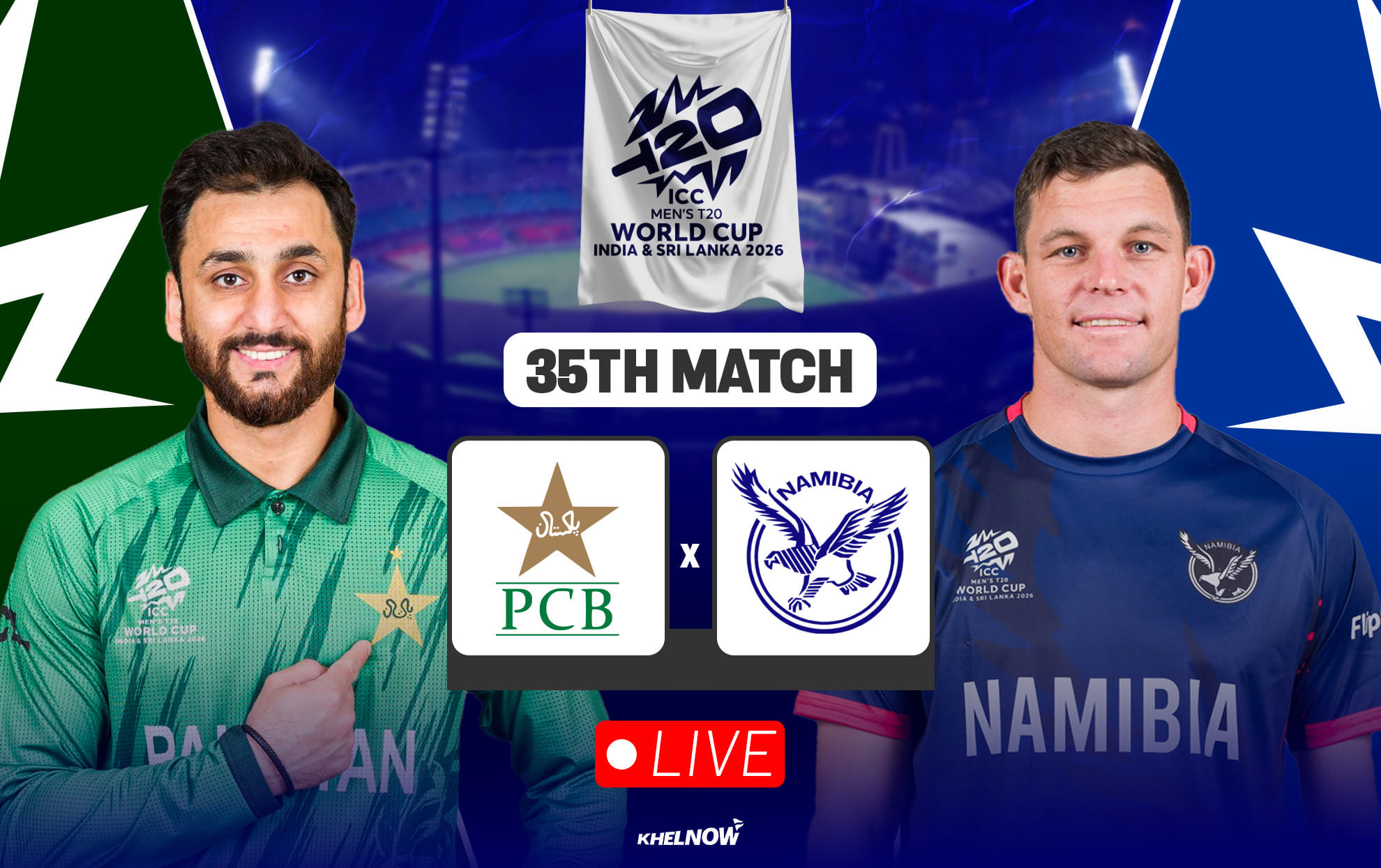 PAK vs NAM Live streaming details, when & where to watch Pakistan vs Namibia T20 World Cup 2026 match 35