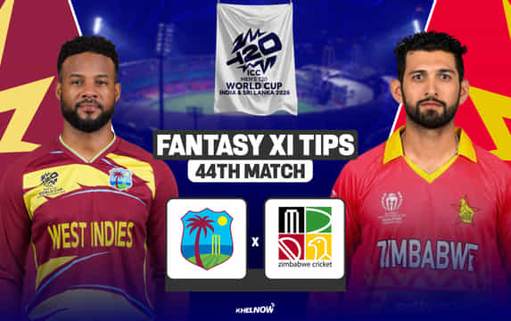 WI vs ZIM Dream11 Prediction, Dream11 Playing XI, Today Match 44, Super 8, ICC T20 World Cup 2026