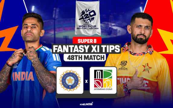 IND vs ZIM Dream11 Prediction, Dream11 Playing XI, Today Match 48, Super 8, ICC T20 World Cup 2026
