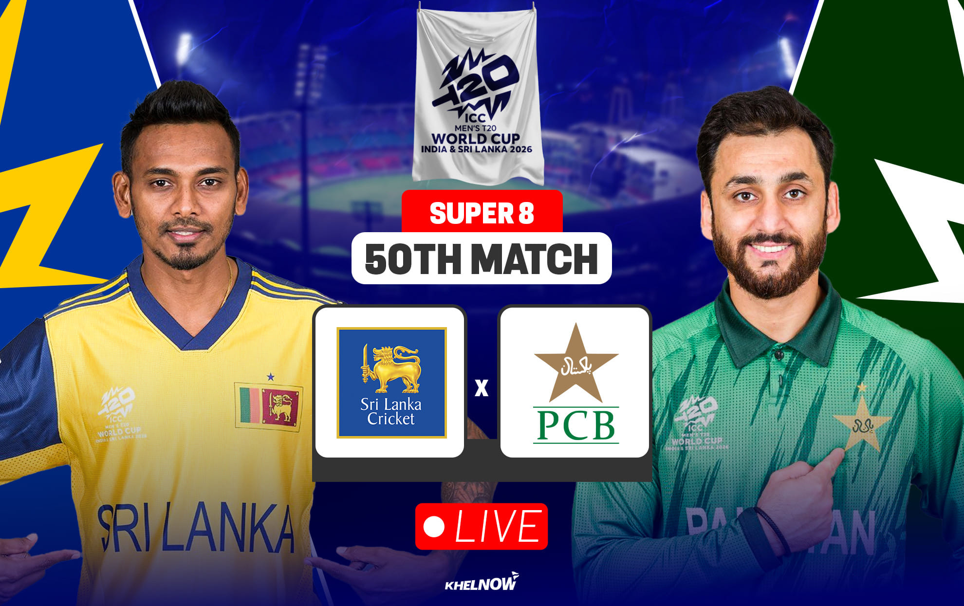 SL vs PAK Live streaming details, when & where to watch Pakistan vs Sri Lanka T20 World Cup 2026 match 50