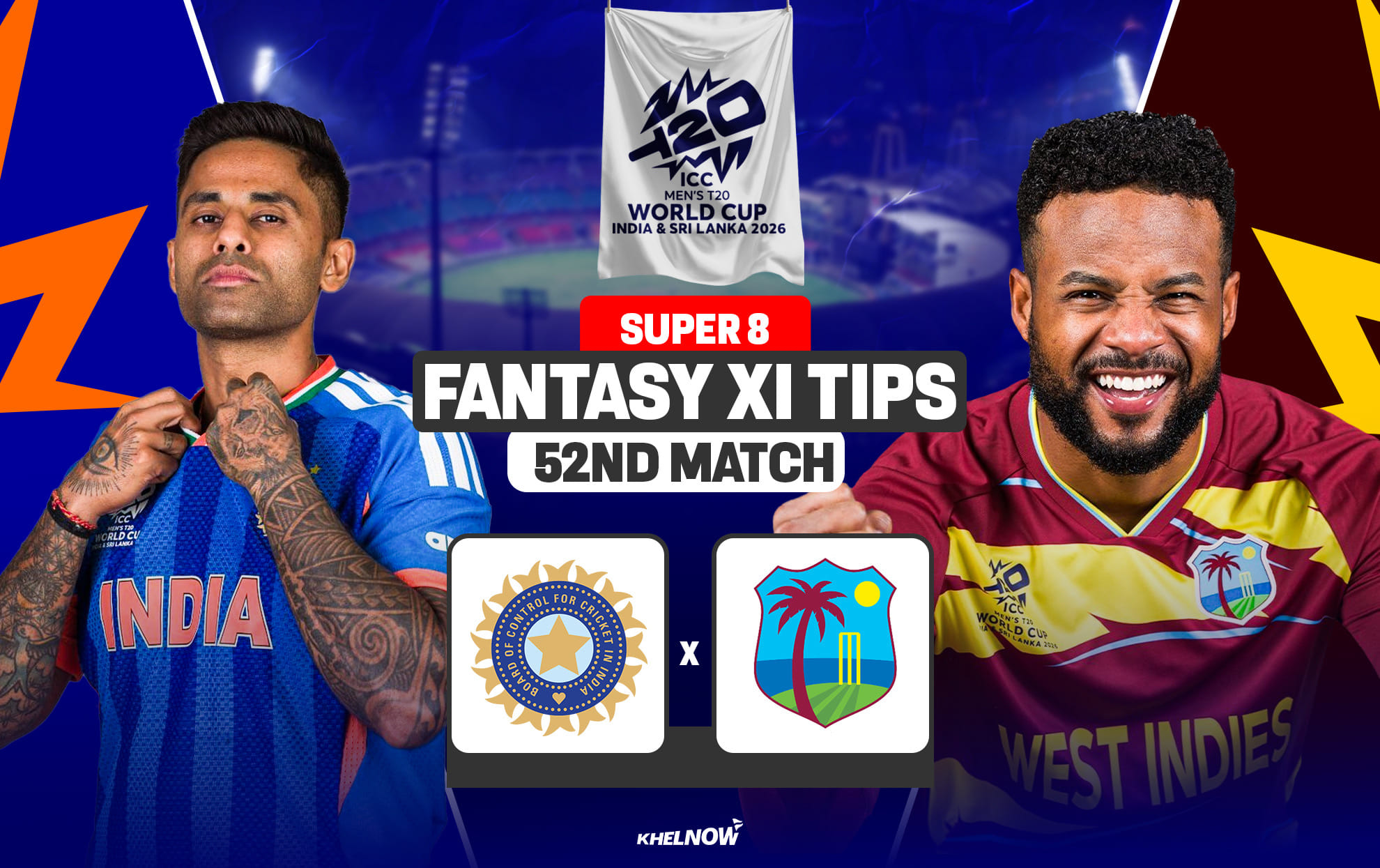 IND vs WI Dream11 Prediction, Dream11 Playing XI, Today Match 52, Super 8, ICC T20 World Cup 2026 IND vs WI Dream11 Prediction, Dream11 Playing XI, Today Match 52, Super 8, ICC T20 World Cup 2026