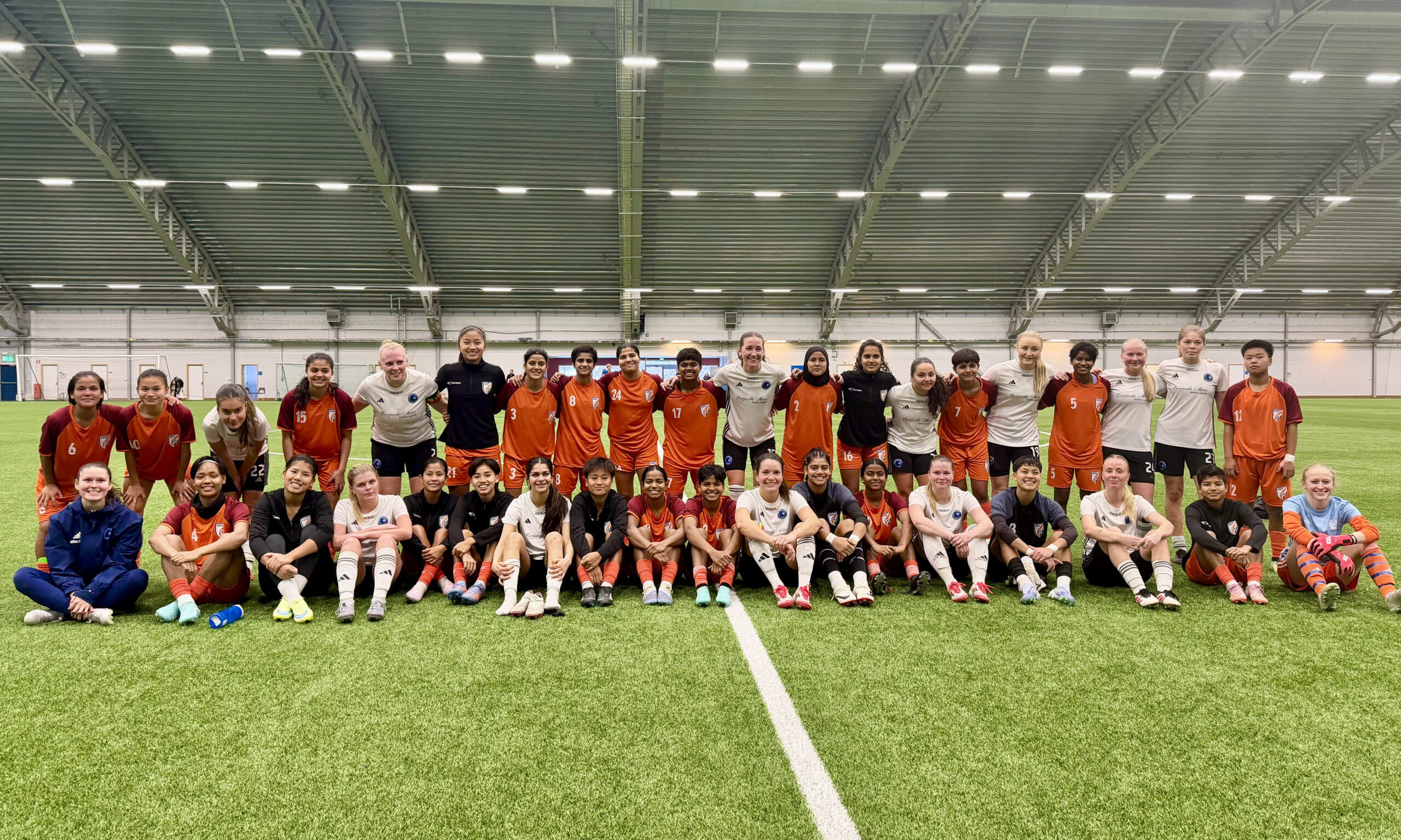 India U20 women's team thrashed Täby FK in Sweden