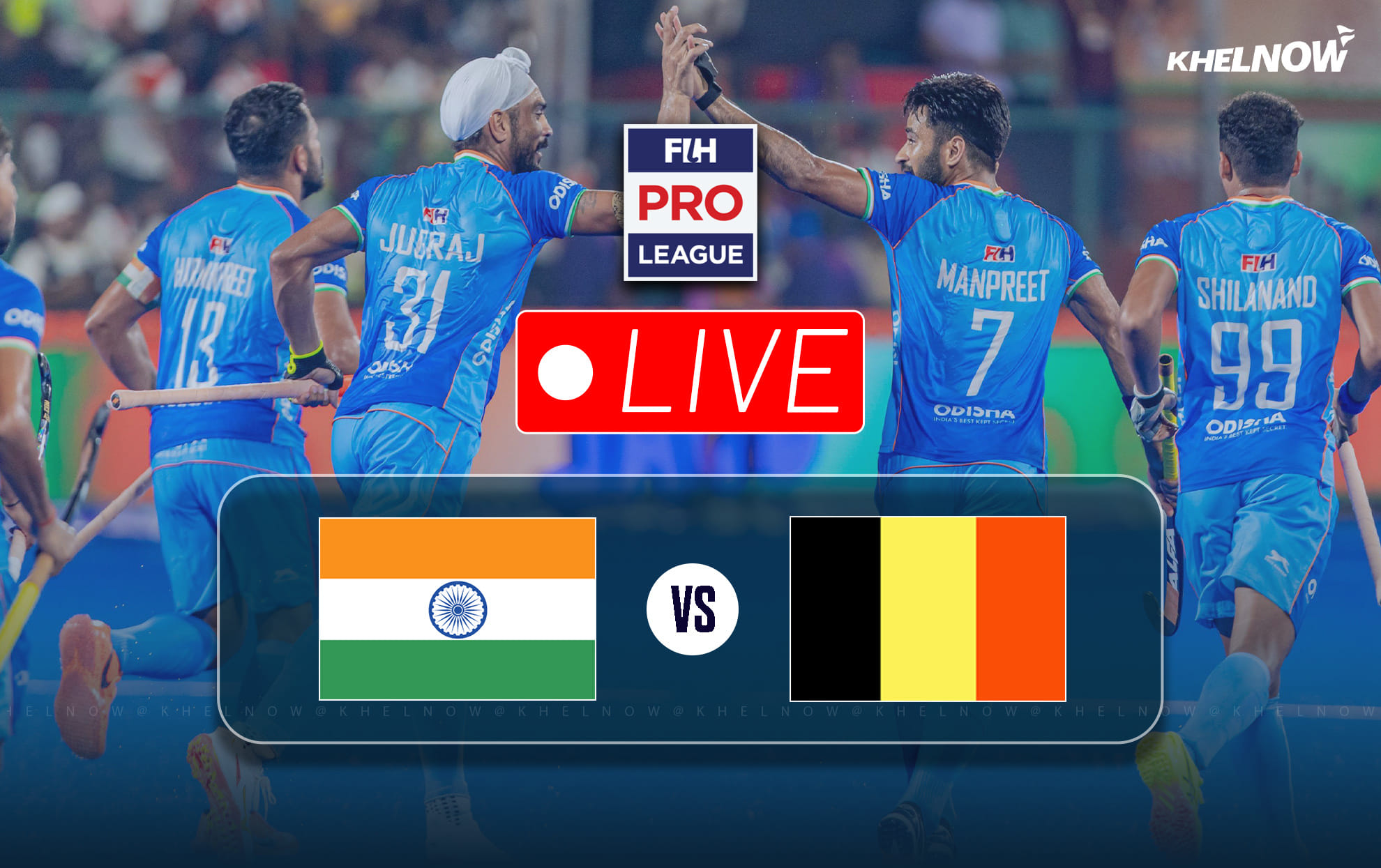 India vs Belgium Live Updates, Men's FIH Pro League 2025-26