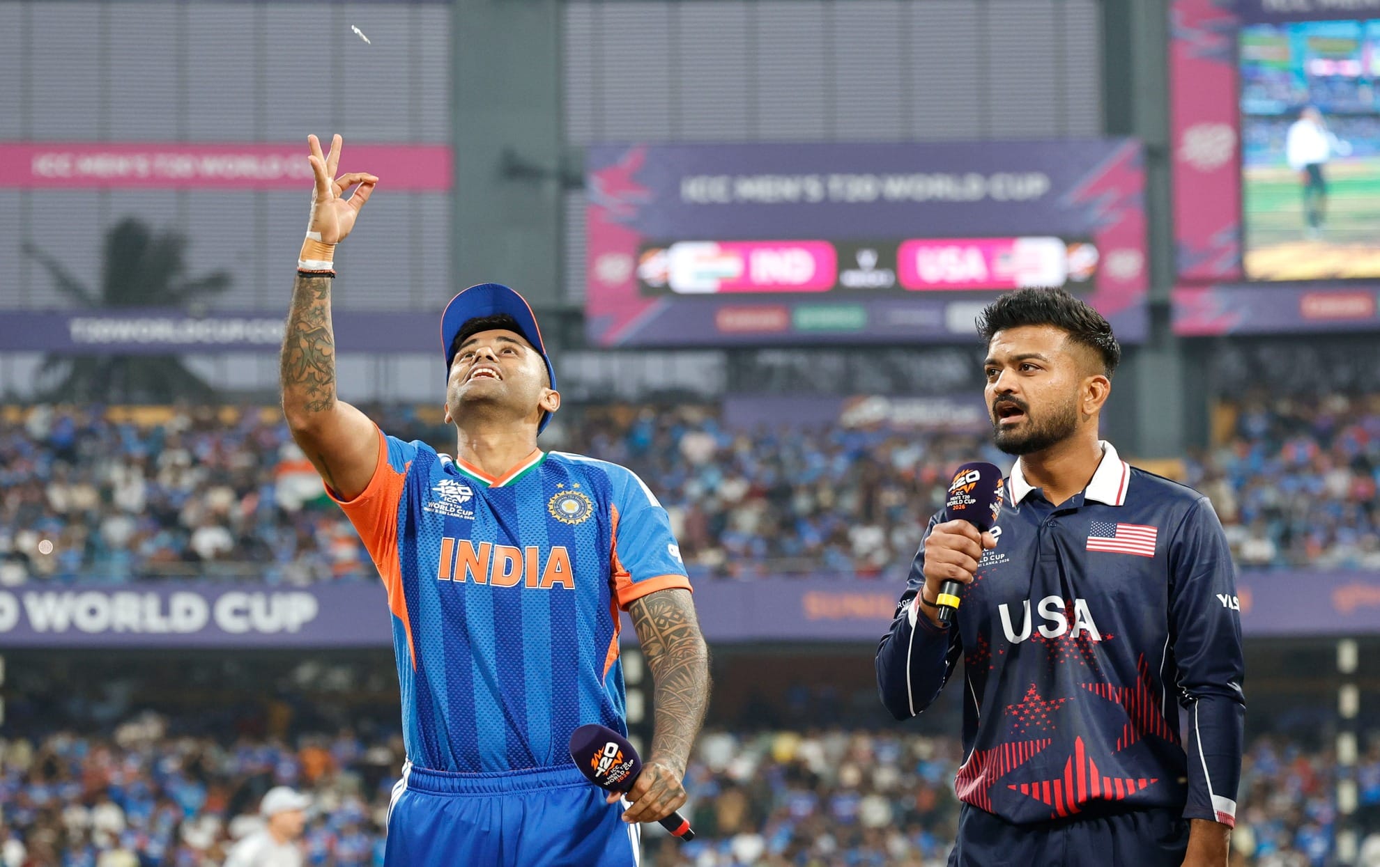 IND vs USA, ICC T20 World Cup 2026, Suryakumar Yadav. Monank Patel,